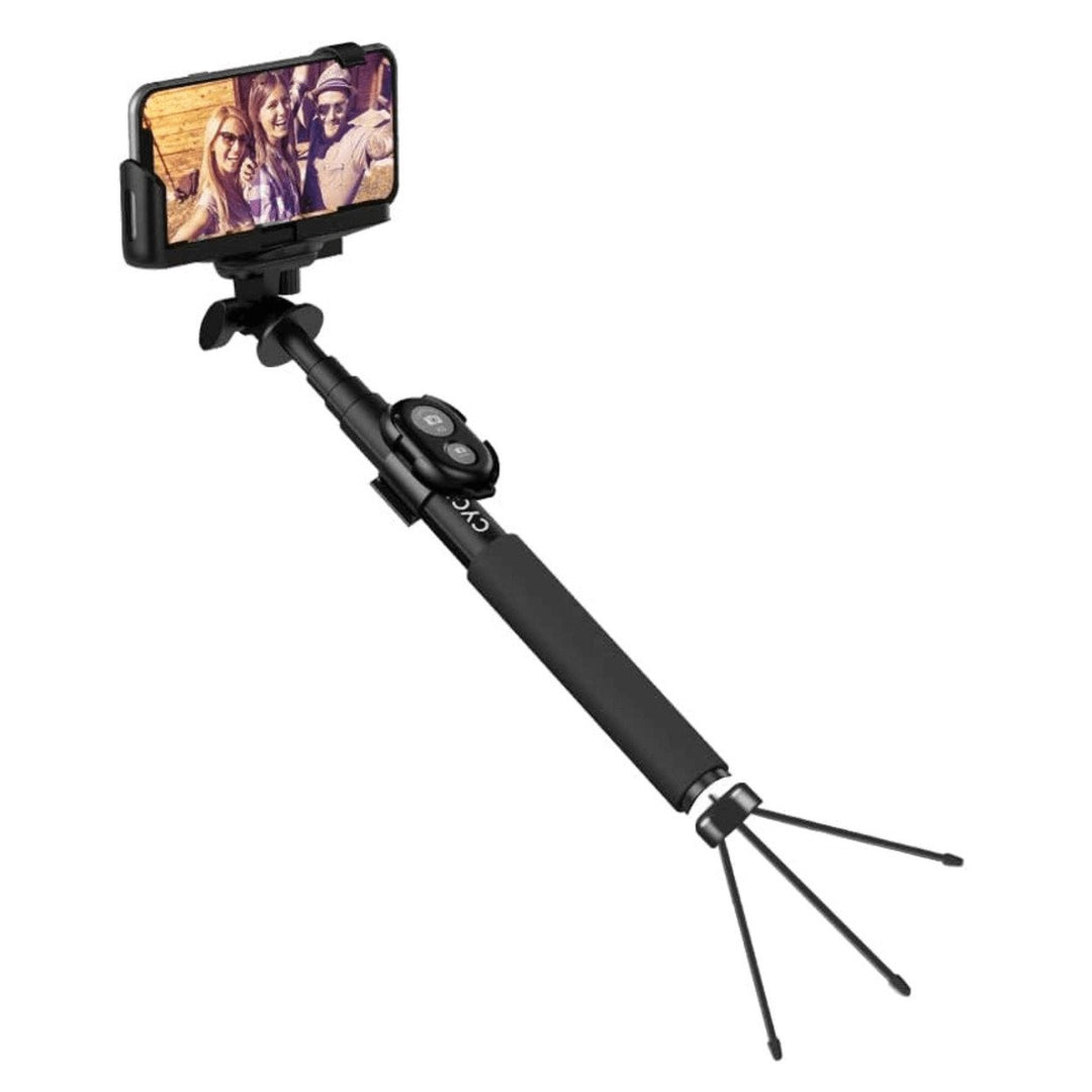 Cygnett GoStick Bluetooth Selfie Stick Tripod 62cm Aluminum Black CY1735UNSES Image 1