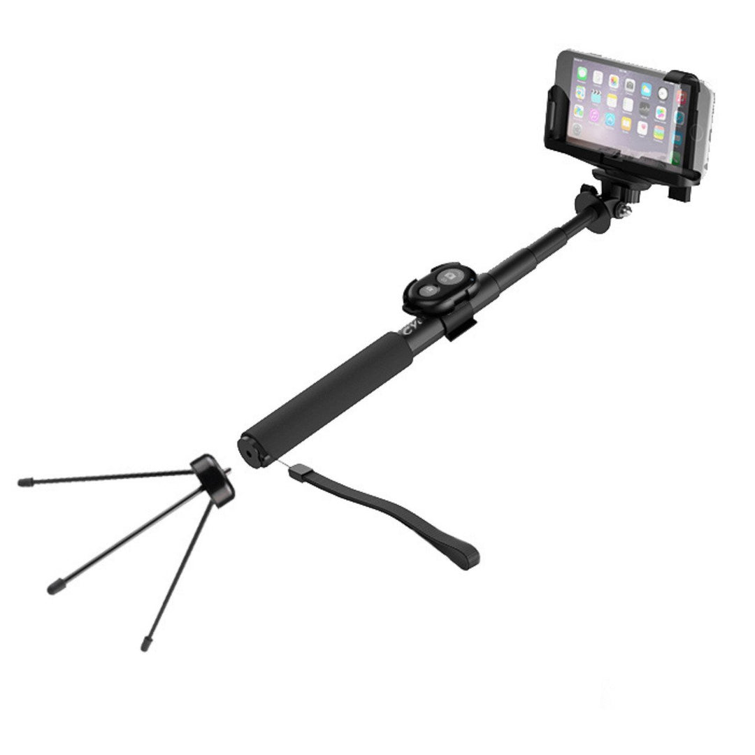 Cygnett GoStick Bluetooth Selfie Stick Tripod 62cm Aluminum Black CY1735UNSES Image 2