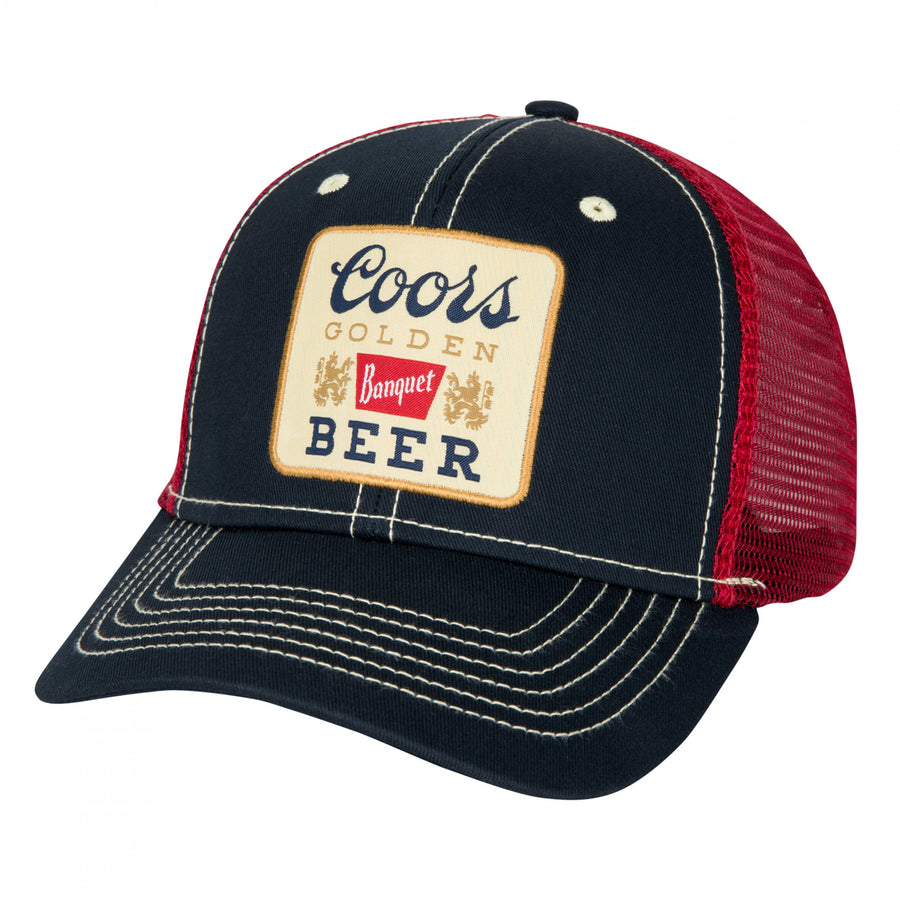 Coors Banquet Golden Logo Patch Snapback Hat Image 1