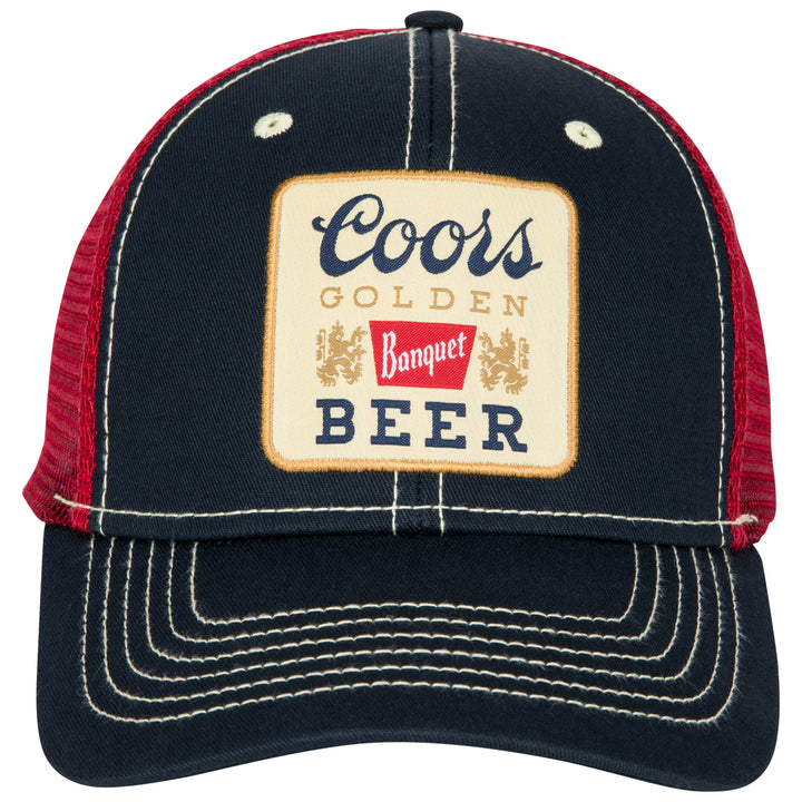 Coors Banquet Golden Logo Patch Snapback Hat Image 2