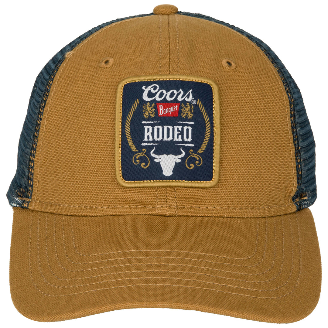 Coors Banquet Rodeo Rope Logo Canvas Snapback Hat Image 2