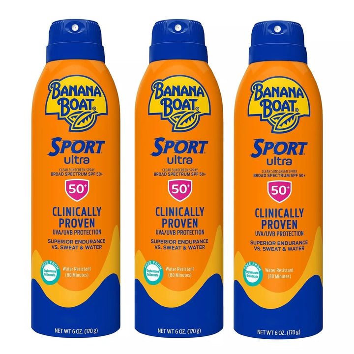 Banana Boat Sport Ultra Sunscreen SpraySPF 50+6 Ounce (Pack of 3) Image 3