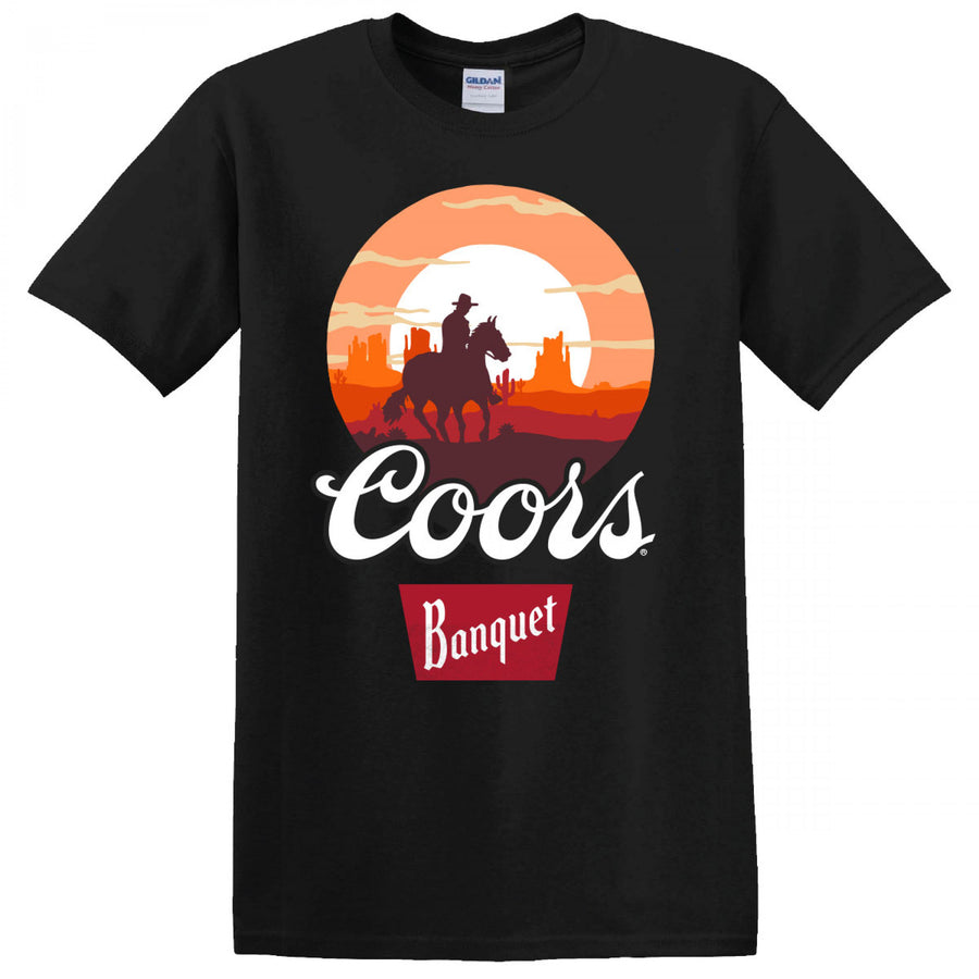 Coors Banquet The West at Sunset T-Shirt Image 1