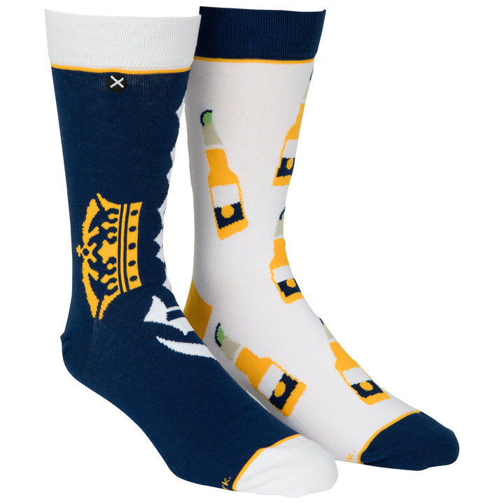 Corona Extra Logo and Bottles Split Crew Socks Image 2