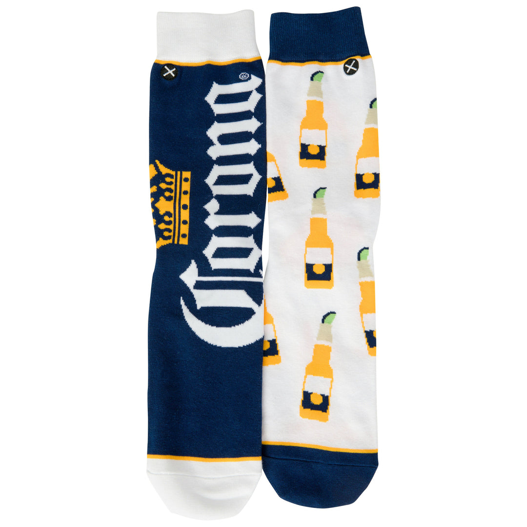 Corona Extra Logo and Bottles Split Crew Socks Image 4