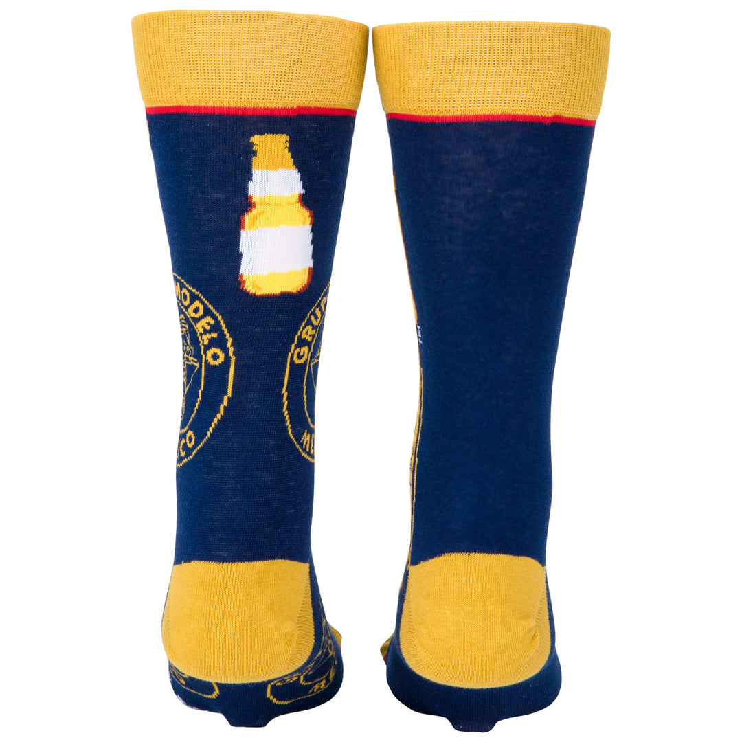 Modelo Especial Logo and Bottles Split Crew Socks Image 4