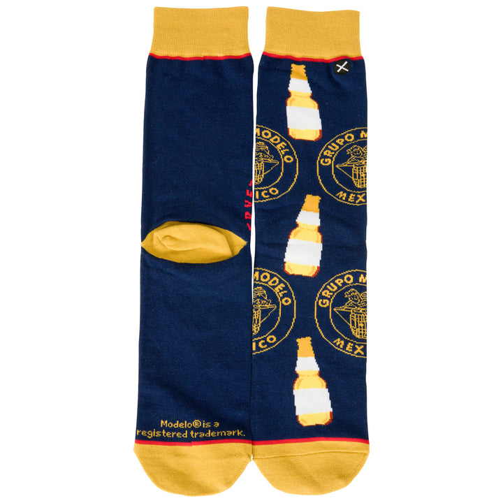 Modelo Especial Logo and Bottles Split Crew Socks Image 6