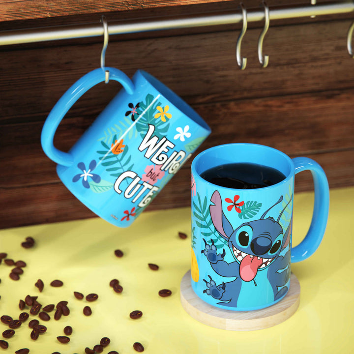 Lilo and Stitch Weird But Cute 15 oz Ceramic Mug Image 4