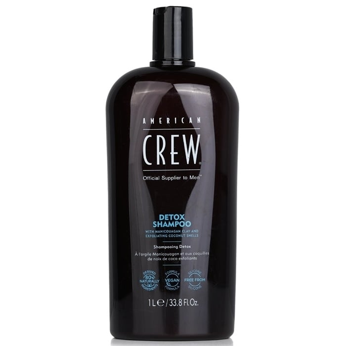 American Crew Men Detox Shampoo 1000ml/33.8oz Image 1