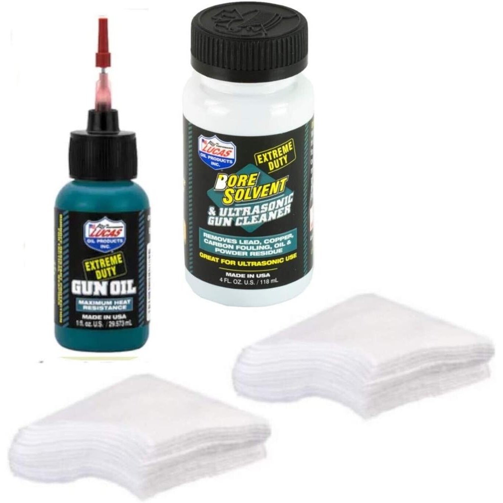 Lucas Extreme Duty Bore Solvent with Gun Oil and Shotgun Patches Image 1