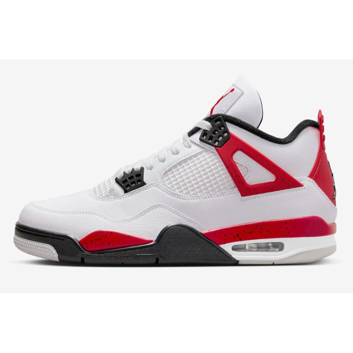 Nike Jordan 4 Retro White/Fire Red-Black  BQ7669-161 Pre-School Image 1