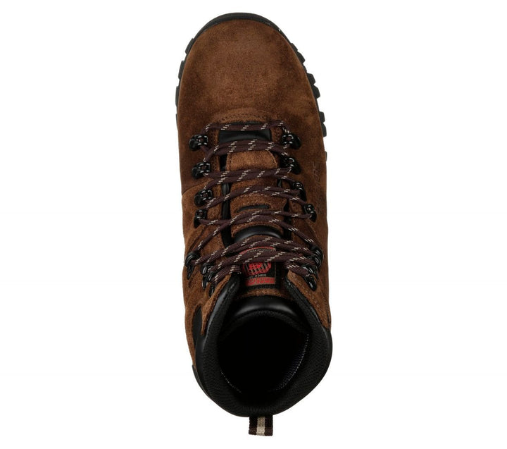 SKECHERS WORK Mens Vostok - Loughor Soft Toe Waterproof Work Boot Brown - 77185-BRN BLACK Image 3