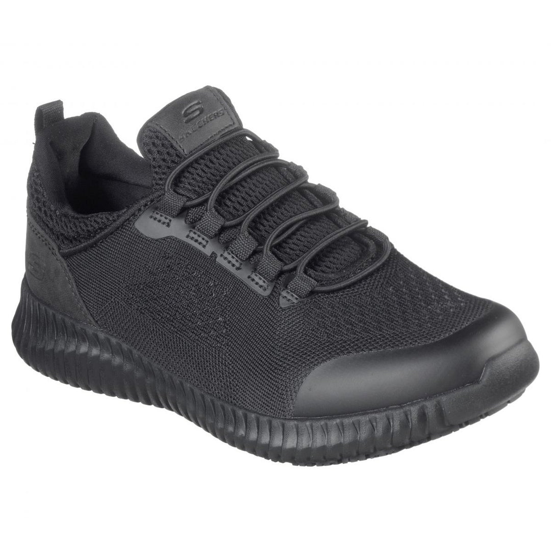 SKECHERS WORK Womens Relaxed Fit: Cessnock - Carrboro SR Soft Toe Slip Resistant Work Shoe Black - 77260-BLK BLACK Image 2