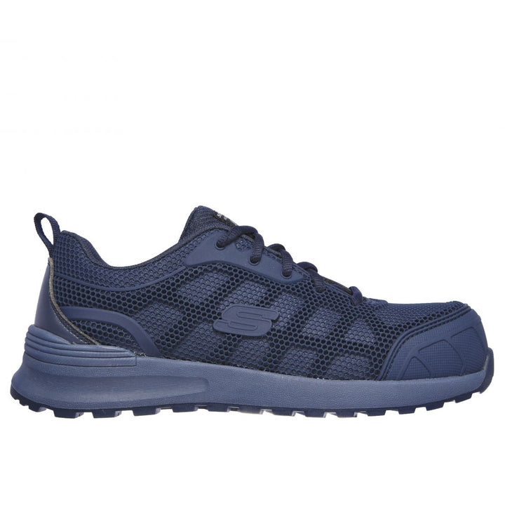 SKECHERS WORK Womens Bulklin - Ayak Composite Toe Work Shoe Navy - 77289-NVY Navy Image 1