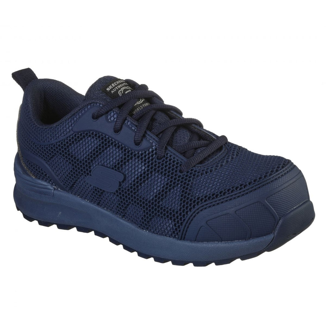 SKECHERS WORK Womens Bulklin - Ayak Composite Toe Work Shoe Navy - 77289-NVY Navy Image 2