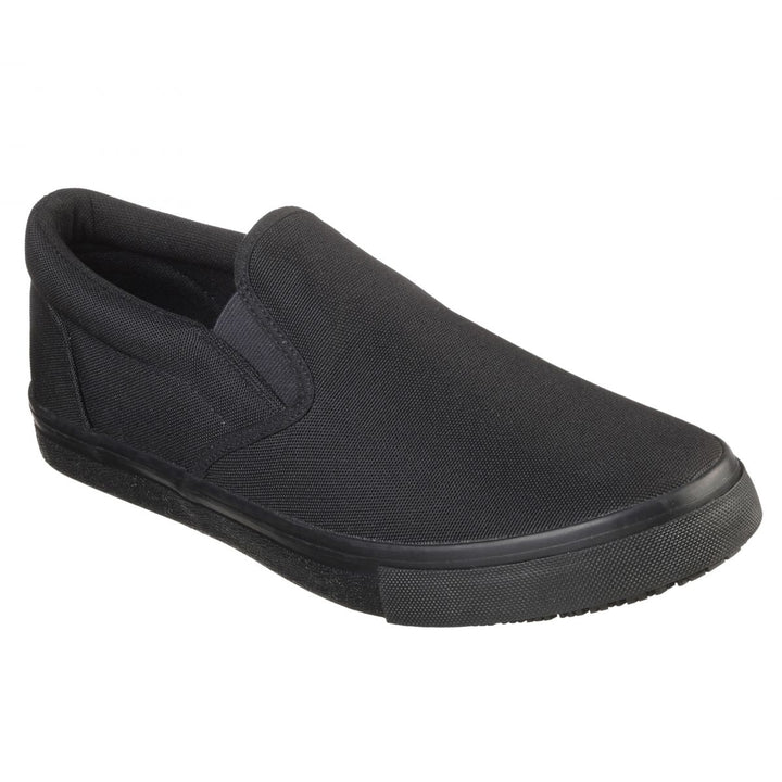 SKECHERS WORK Mens Relaxed Fit: Sudler - Dedham SR Soft Toe Slip Resistant Work Shoe Black - 77500/BLK BLACK Image 2