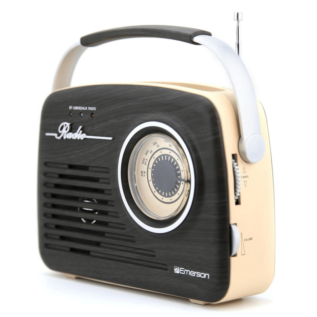 Emerson Portable Retro Radio Bluetooth Rechargeable Battery Analog Tuning EAS-3002 Image 7