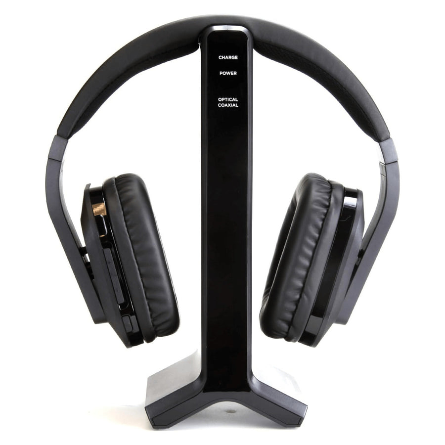 Emerson 2.4G Wireless TV Headset with High-Definition Audio and Charging Stand Image 1