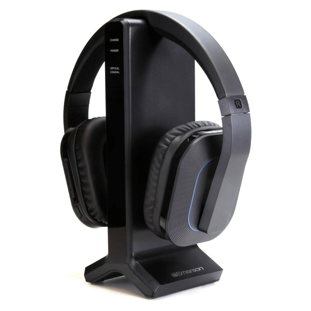 Emerson 2.4G Wireless TV Headset with High-Definition Audio and Charging Stand Image 6