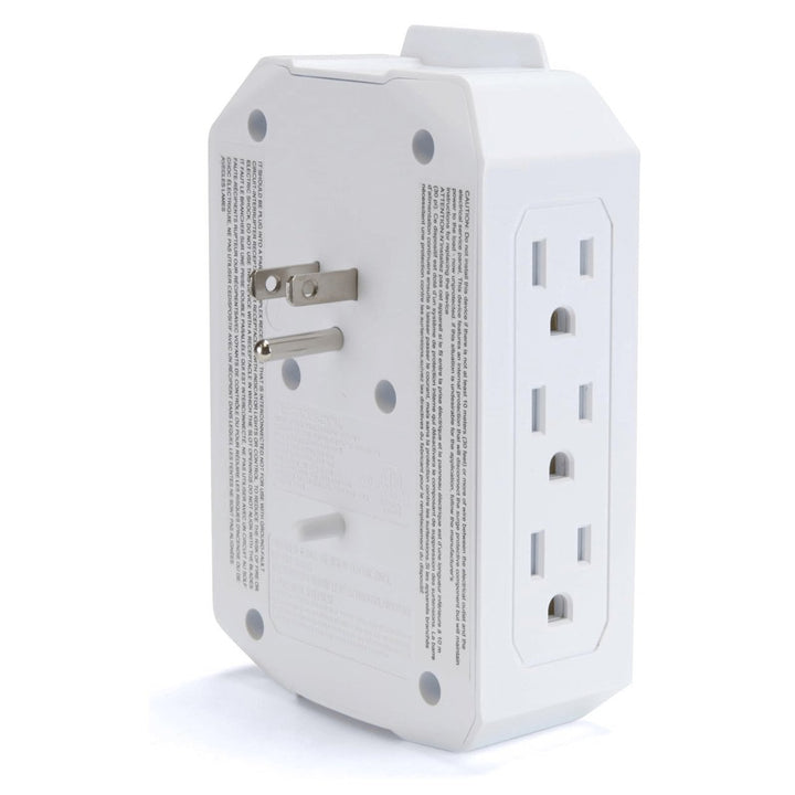 Emerson 6-Outlet USB Wall Charger Surge Protection LED Lighting EAP-1000 Image 4