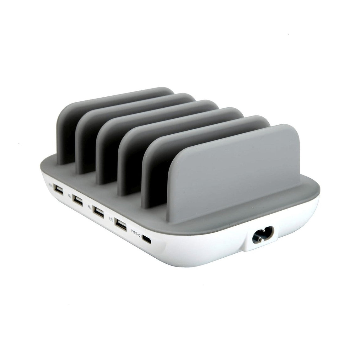 Emerson 5-Port USB Charging Station with LED Indicator 6 USB Cables Included Image 7