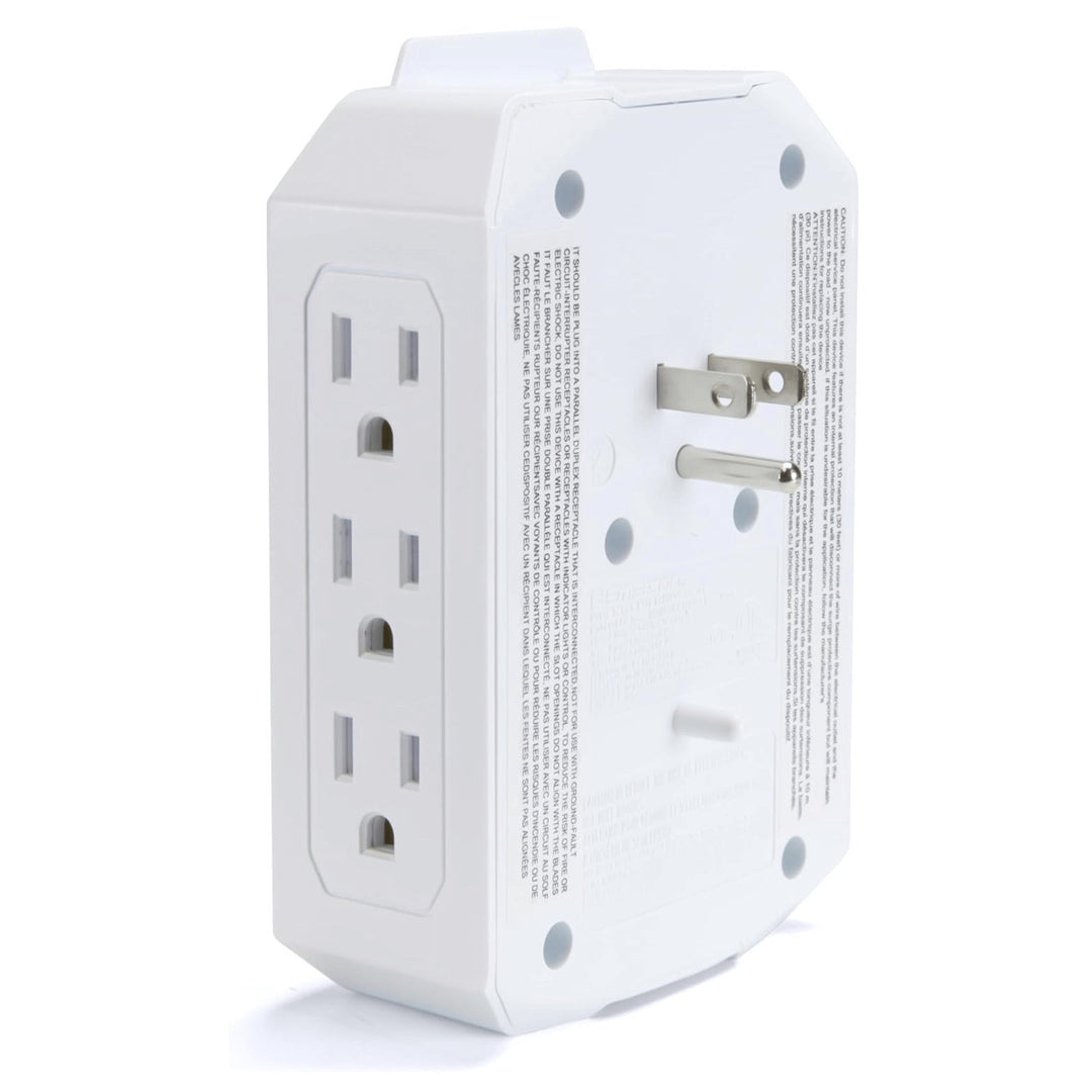 Emerson 6-Outlet USB Wall Charger Surge Protection LED Lighting EAP-1000 Image 8