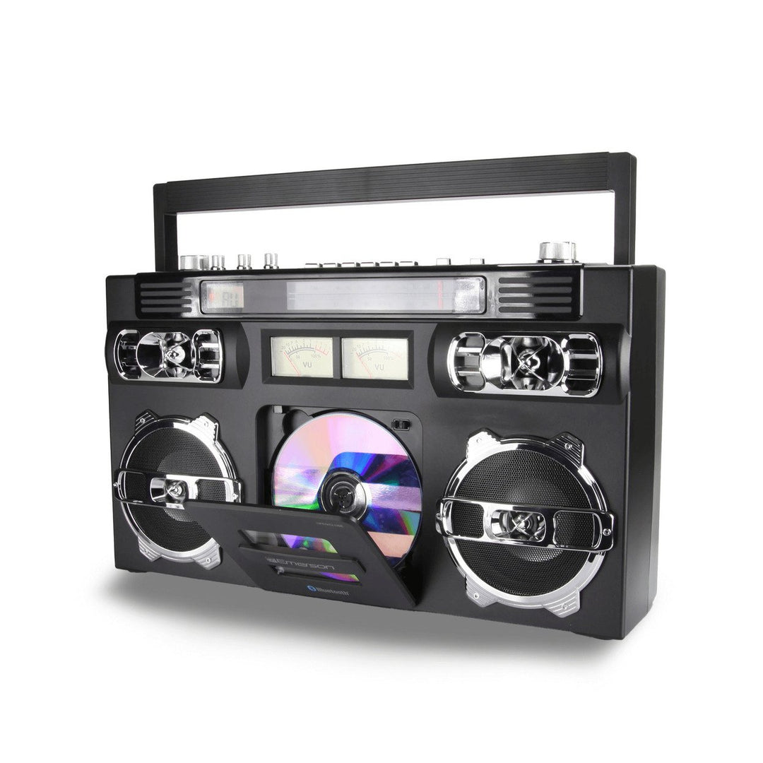 Emerson Retro Portable CD Boombox w Programmable Memory and LED Digital Display Image 2