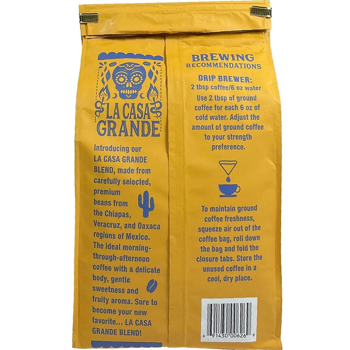 La Casa Grande 100% Mexican Arabica Ground Coffee (40 Ounce) Image 4