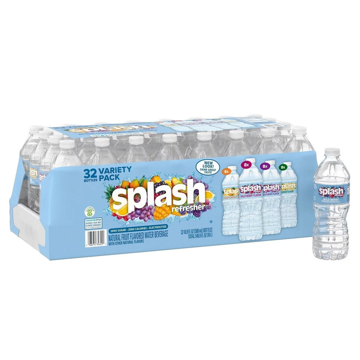 Splash Refresher Variety Pack 16.9 Fluid Ounce (Pack of 32) Image 1