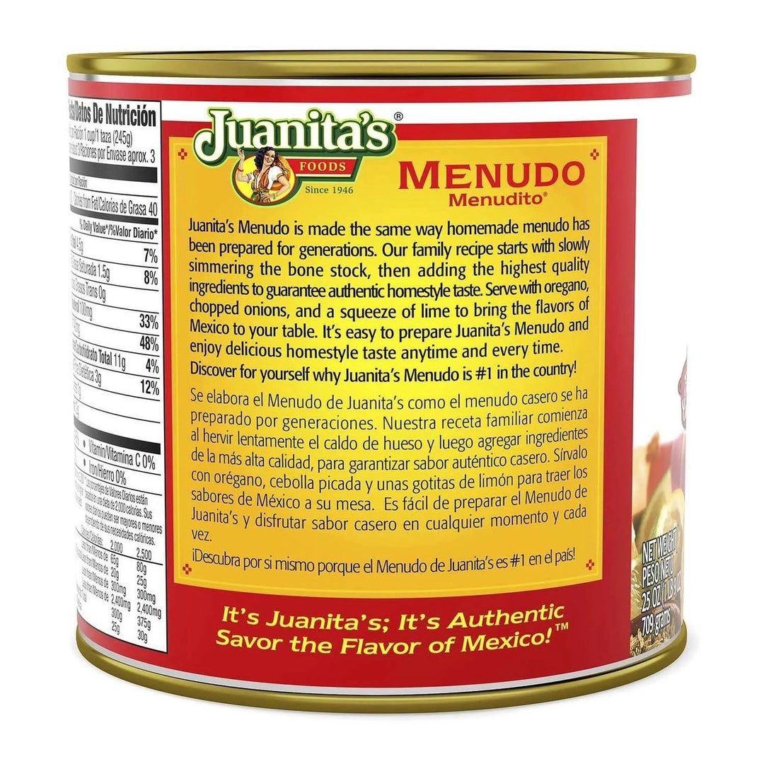 Juanitas Foods Original Canned Menudo 25 Ounce (Pack of 3) Image 2