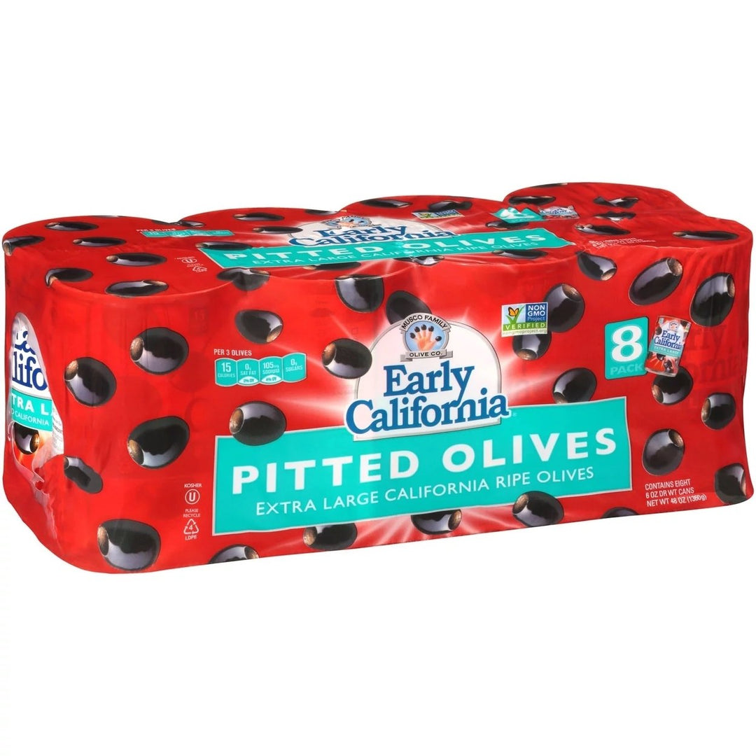 Early California Extra-Large Pitted Olives 6 Ounce (Pack of 8) Image 2