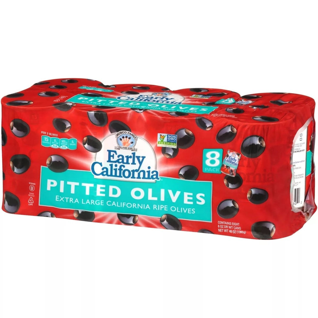 Early California Extra-Large Pitted Olives 6 Ounce (Pack of 8) Image 3