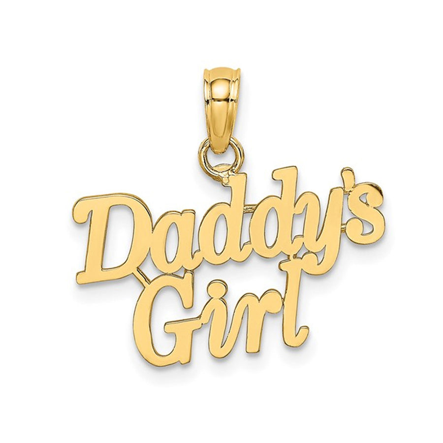14K Yelllow Gold Daddys Girl Charm Pendant (NO CHAIN) Image 1