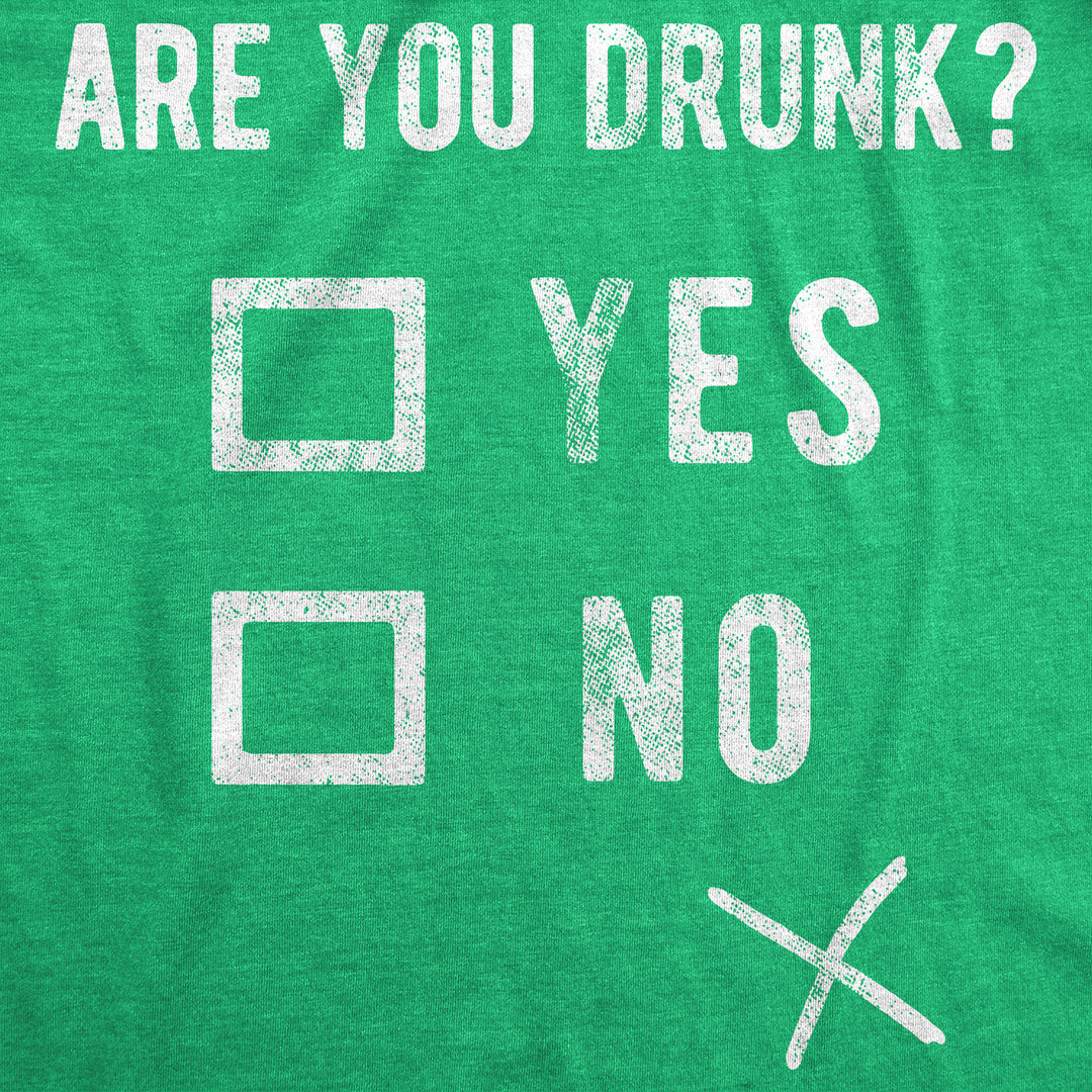 Womens Funny T Shirts Are You Drunk St Patricks Day Drinking Tee For Ladies Image 2