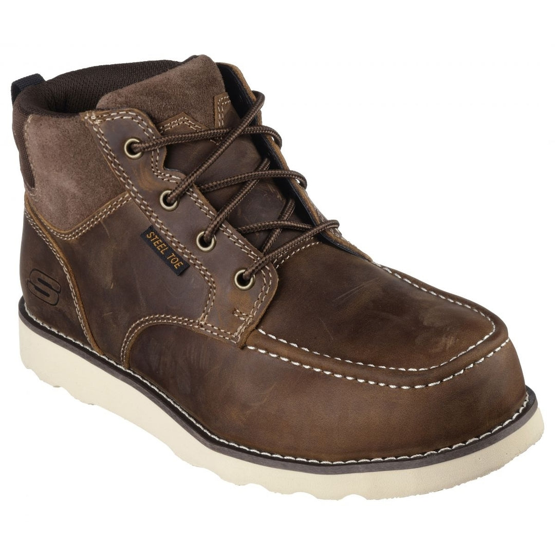 SKECHERS WORK Mens Kadmiel - Kaed ST Steel Toe Work Boot Brown - 200079-CDB CDB Image 2