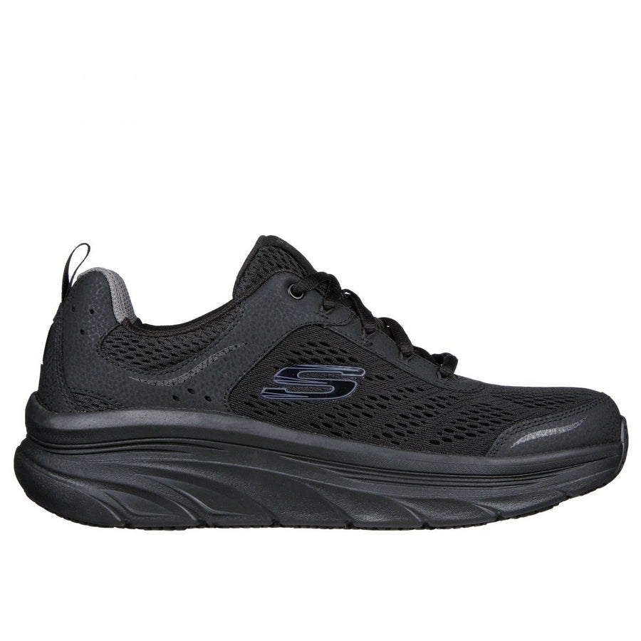 SKECHERS WORK Mens DLux Walker SR - Oswah Soft Toe Slip Resistant Work Shoe Black - 200097-BBK BLACK Image 1