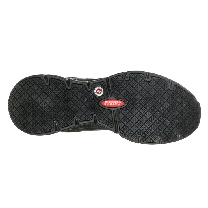 SKECHERS WORK Mens Arch Fit SR - Axtell Soft Toe Slip Resistant Work Shoe Black - 200025-BLK  BLACK Image 4