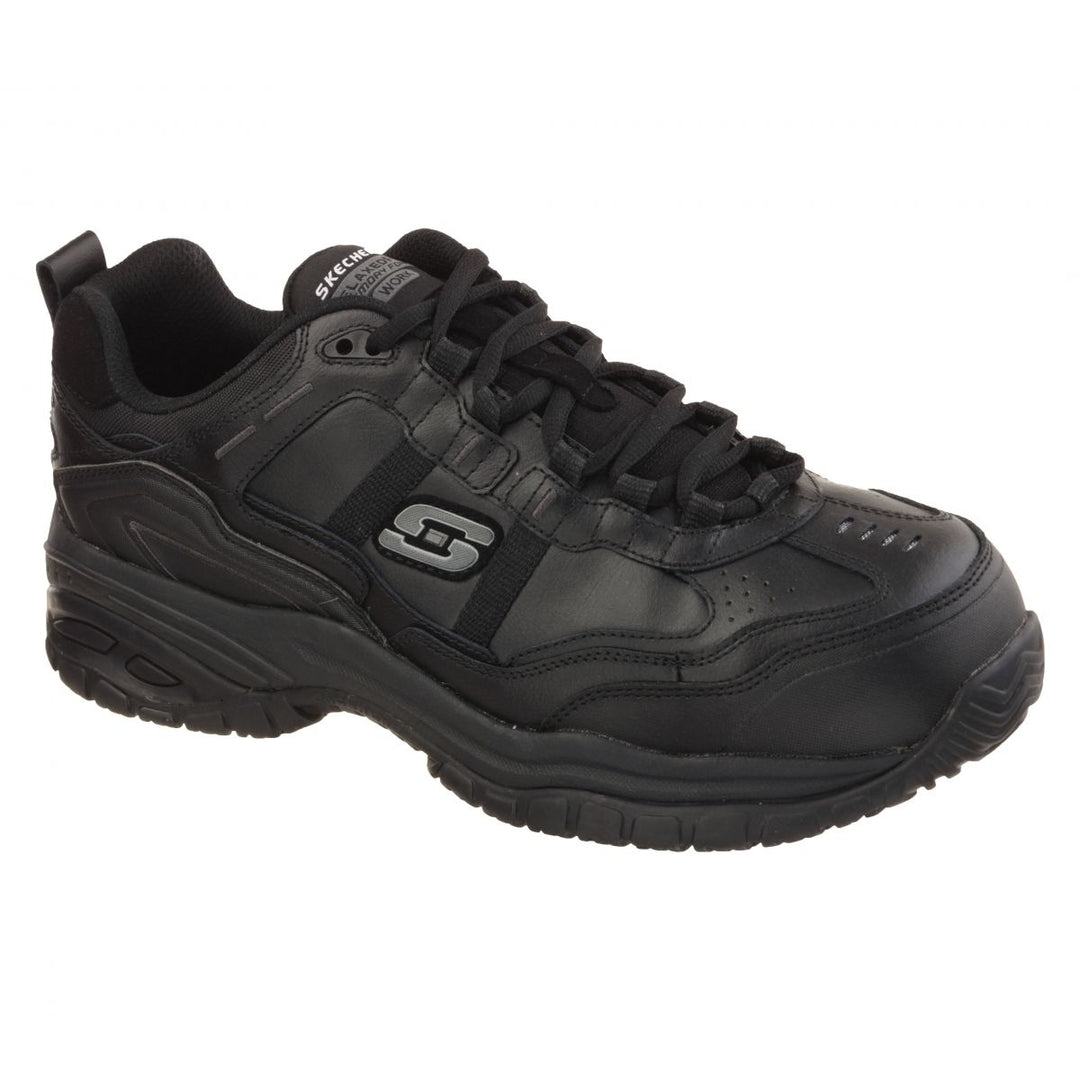 SKECHERS WORK Mens Work Relaxed Fit: Soft Stride Grinnel Composite Toe Work Shoe Black - 77013-BLK BLACK Image 3