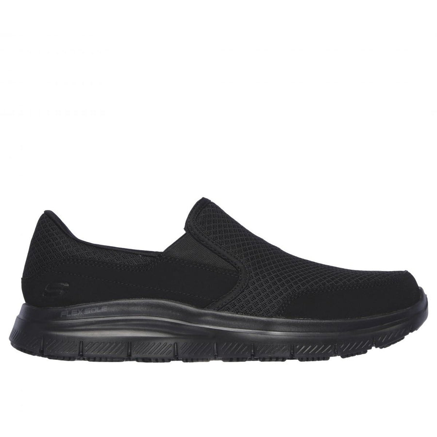 SKECHERS WORK Mens Relaxed Fit: Flex Advantage - McAllen SR Soft Toe Slip Resistant Work Shoe Black - 77048-BBK ONE SIZE Image 1