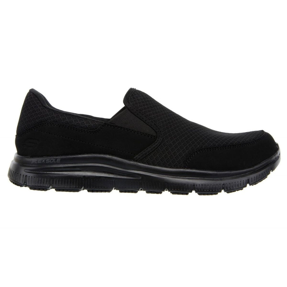 SKECHERS WORK Mens Relaxed Fit: Flex Advantage - McAllen SR Soft Toe Slip Resistant Work Shoe Black - 77048-BBK ONE SIZE Image 2