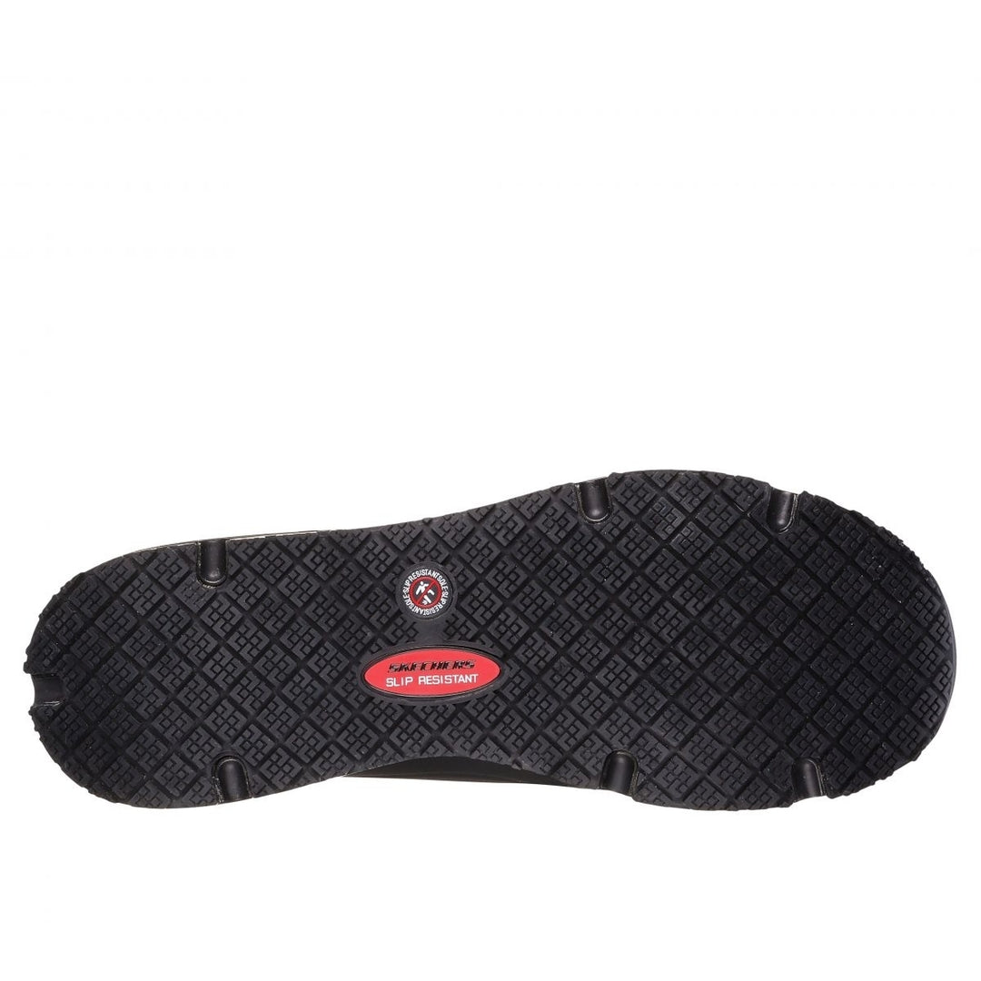 SKECHERS WORK Womens Relaxed Fit: Uno SR Soft Toe Slip Resistant Work Shoe Black - 108021-BLK  BLACK Image 4