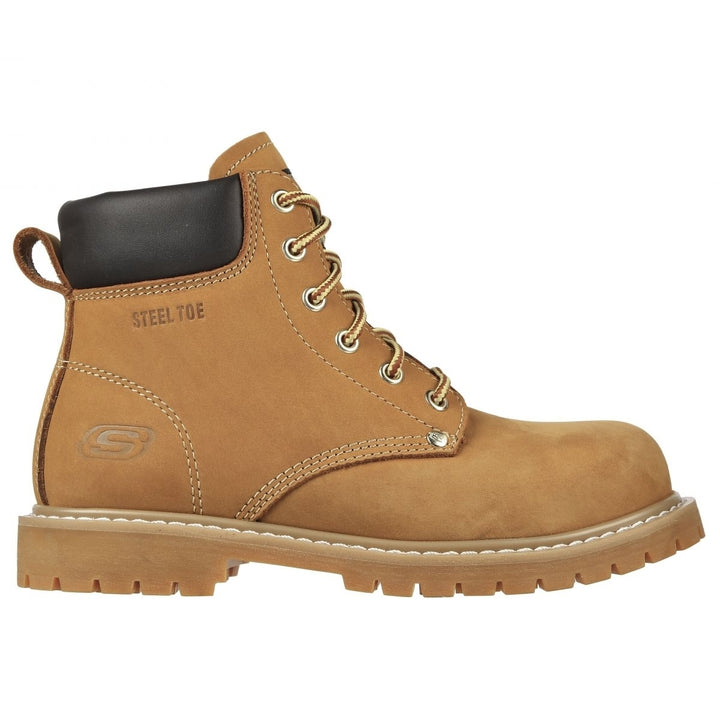 SKECHERS WORK Womens Cottonwood - Etah ST Steel Toe Work Boot Wheat - 108066-WTG WTG Image 1