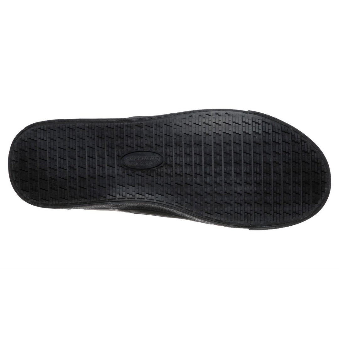 SKECHERS WORK Mens Relaxed Fit: Sudler - Dedham SR Soft Toe Slip Resistant Work Shoe Black - 77500/BLK BLACK Image 4