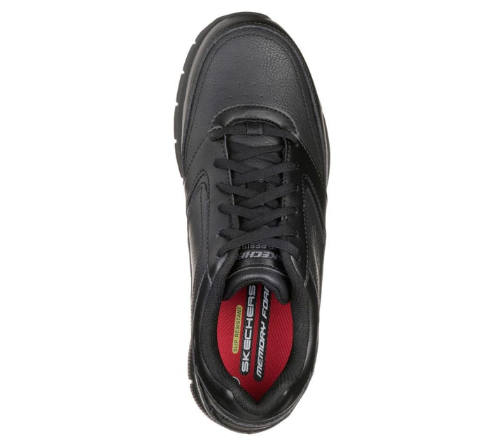SKECHERS WORK Mens Relaxed Fit: Nampa SR Soft Toe Slip Resistant Work Shoe Black - 77156-BLK BLACK Image 3