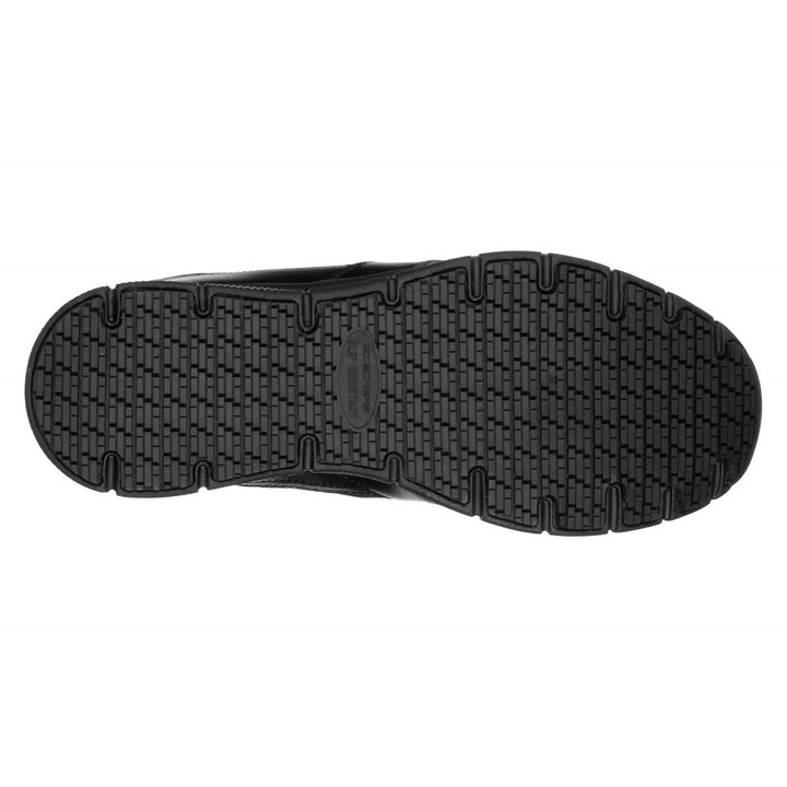 SKECHERS WORK Mens Relaxed Fit: Nampa SR Soft Toe Slip Resistant Work Shoe Black - 77156-BLK BLACK Image 4