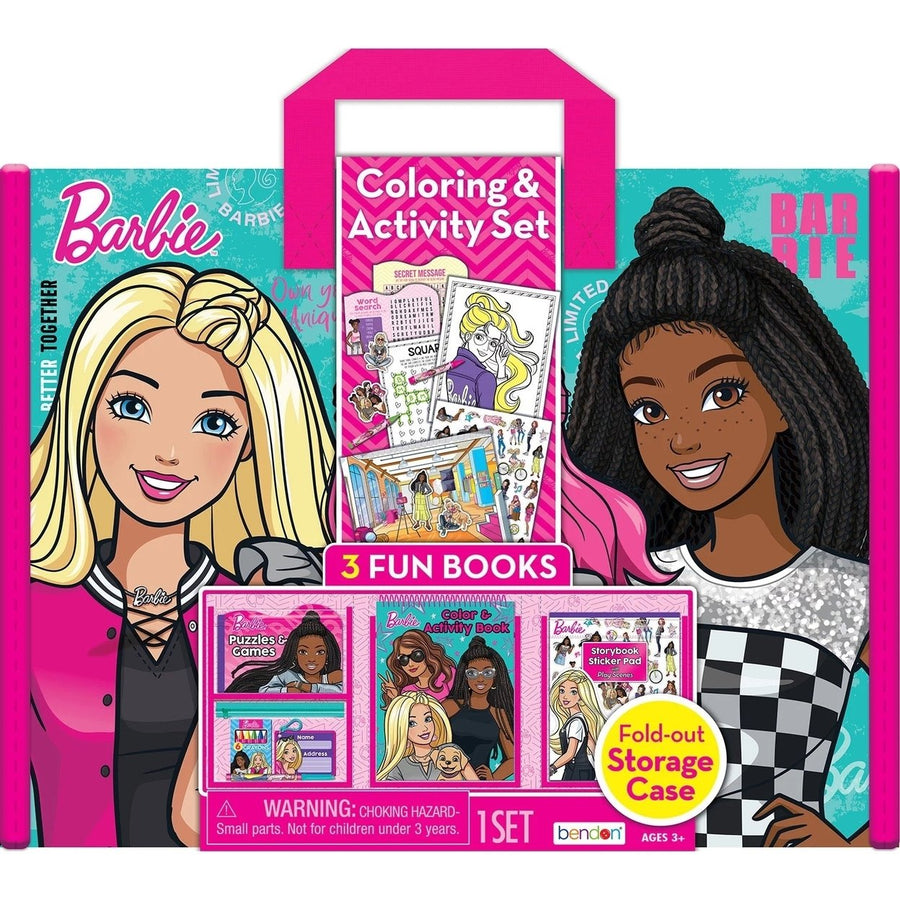 Barbie Color and Activity Tri-Fold Storage Case Image 1