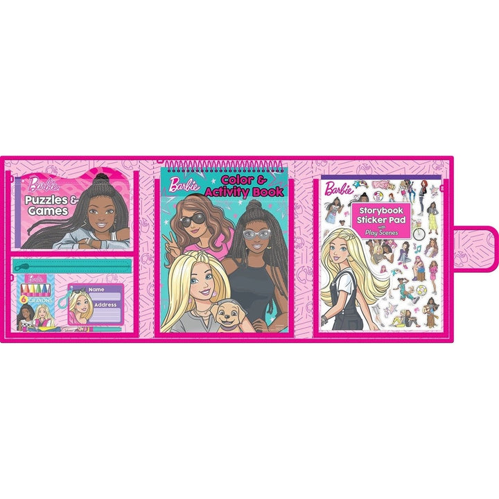 Barbie Color and Activity Tri-Fold Storage Case Image 3