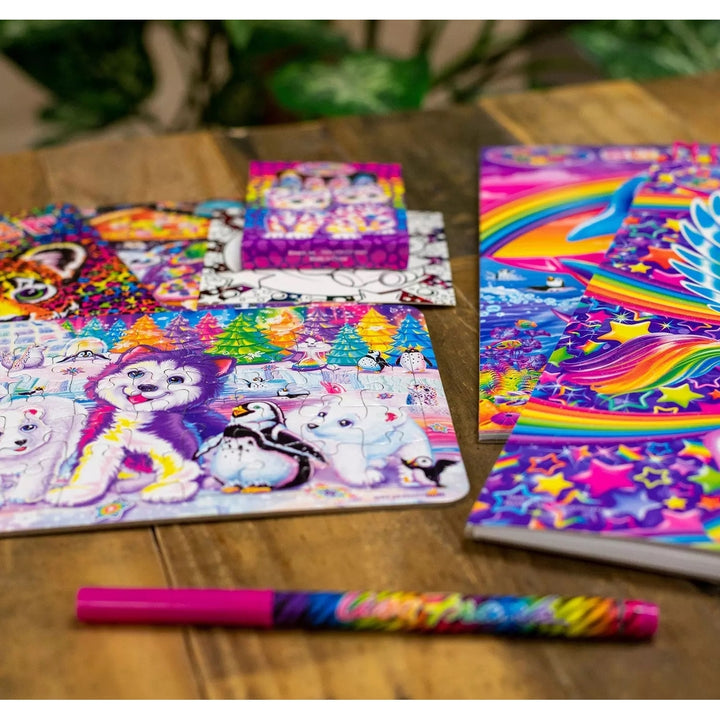 Lisa Frank Coloring and Activity Tri-Fold Storage Case Image 4