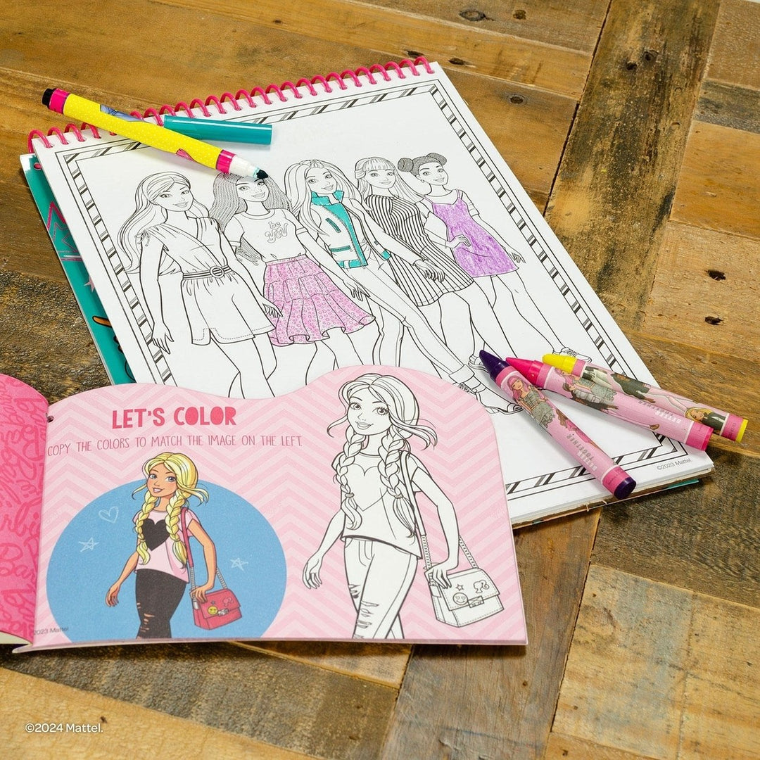 Barbie Color and Activity Tri-Fold Storage Case Image 4