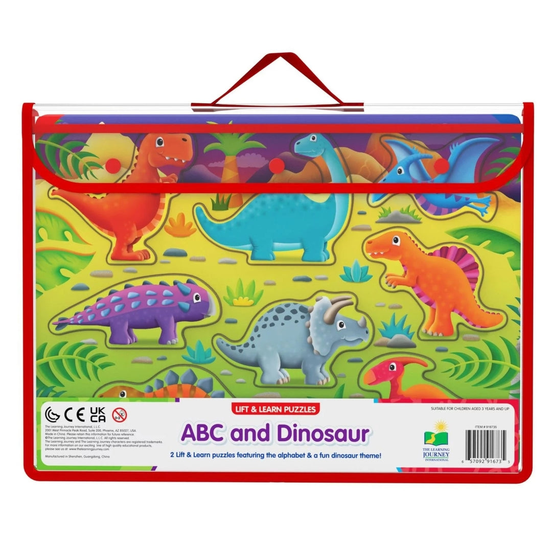 Lift and Learn Puzzle ABCs + Dinosaurs 2 Pack  Preschool Toys and Activities Image 3